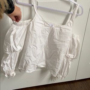 White Off the Shoulder Top